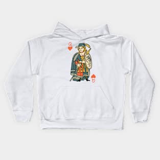 Character of Playing Card Queen of Hearts Kids Hoodie